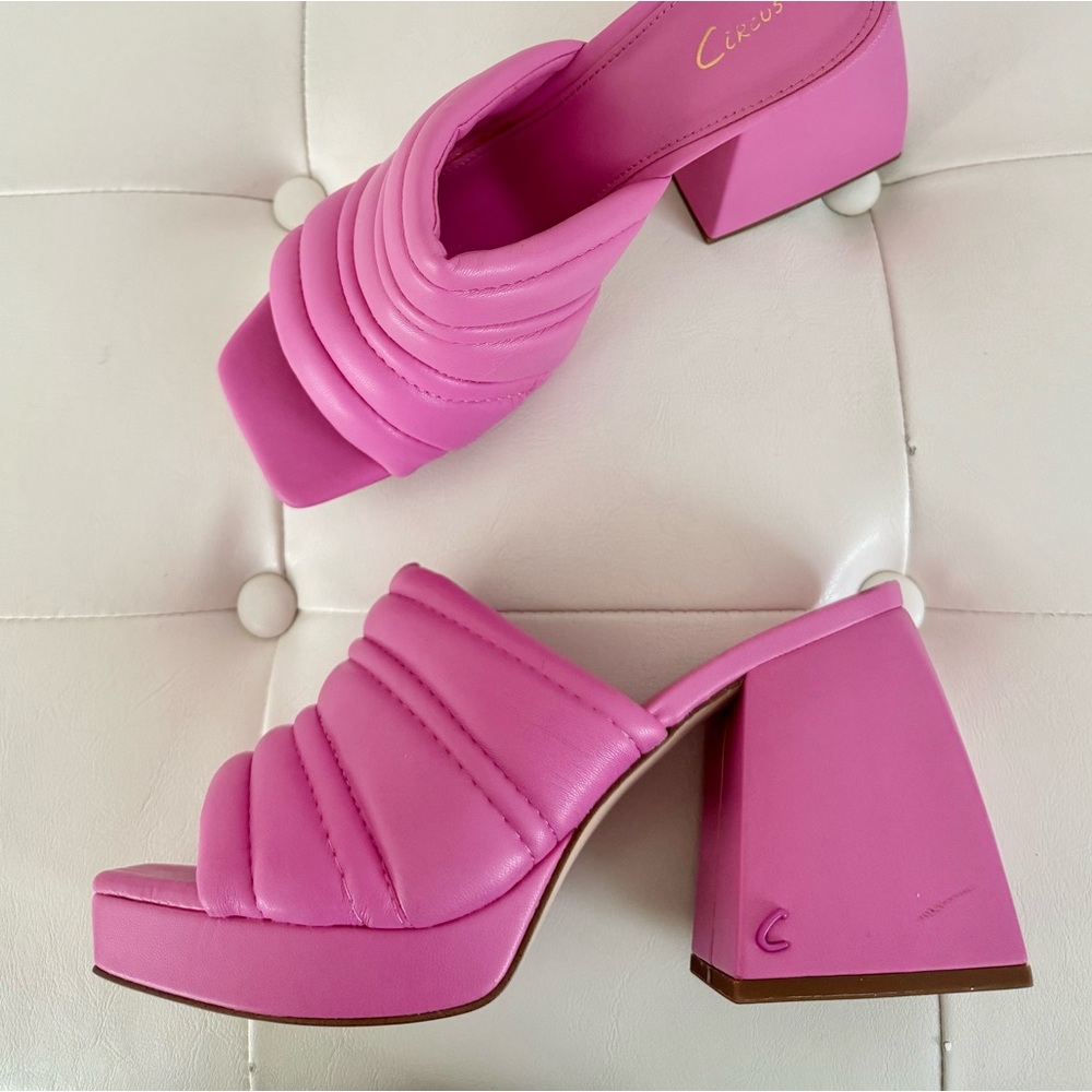 Circus by Sam Edelman Pink block Heeled Sandals